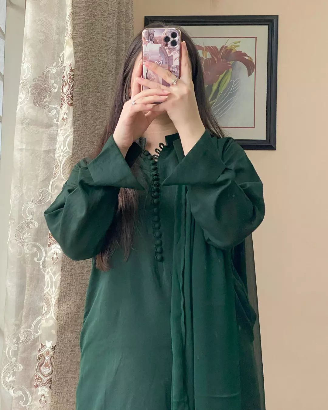 Basic Green- stitch dress winter